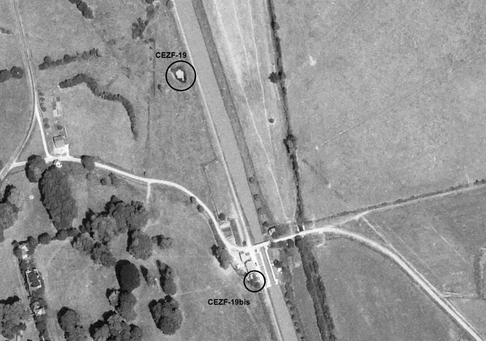 Ligne Maginot - CEZF-19BIS - LA CASSINE SUD - (Casemate d'infanterie) -  - IGN - Géoportail 1975