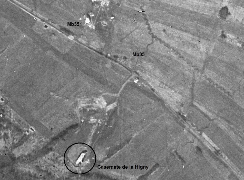 Ligne Maginot - LA HIGNY - (Casemate d'artillerie) -  - IGN - Géoportail 1940