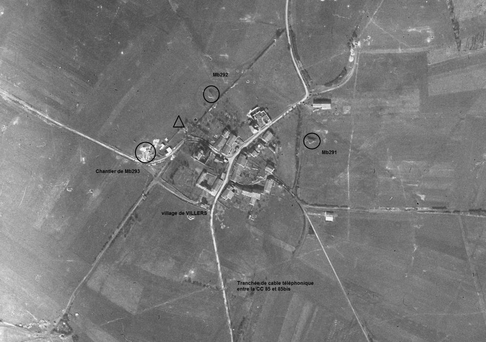 Ligne Maginot - G27 - (Blockhaus lourd type STG / STG-FCR - Simple) - Le blockhaus était en cours de chantier en Mars 1940 - IGN - Géoportail 1940