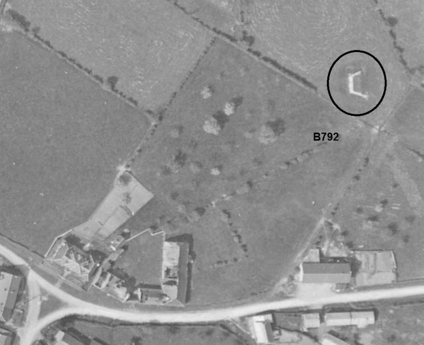Ligne Maginot - B792 - LA VAUTE - (Blockhaus pour canon) -  - IGN - Géoportail 1951