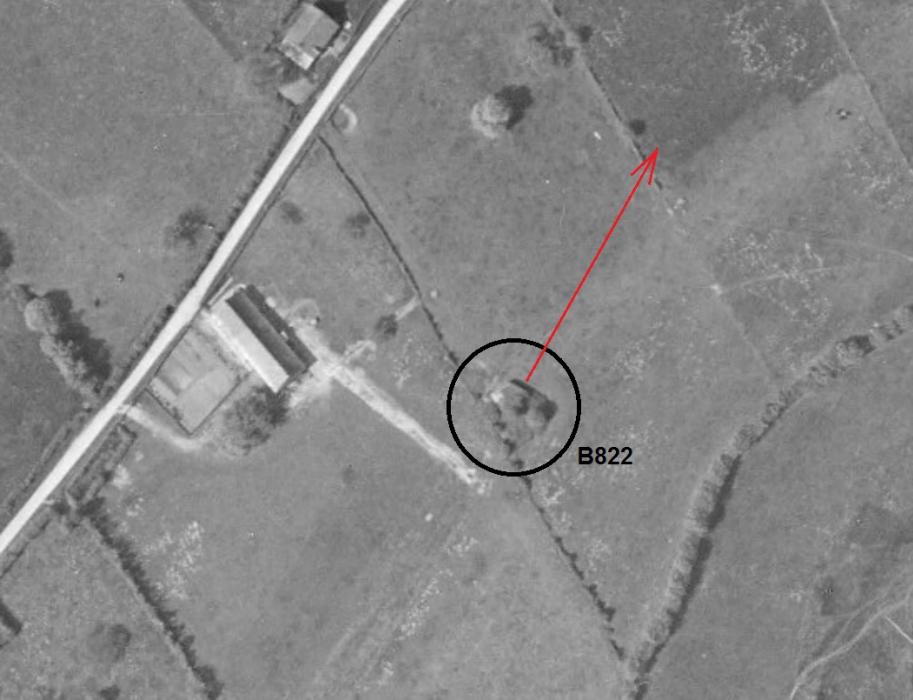 Ligne Maginot - B822 - SAINT HUBERT - (Blockhaus pour canon) -  - IGN - Géoportail 1951