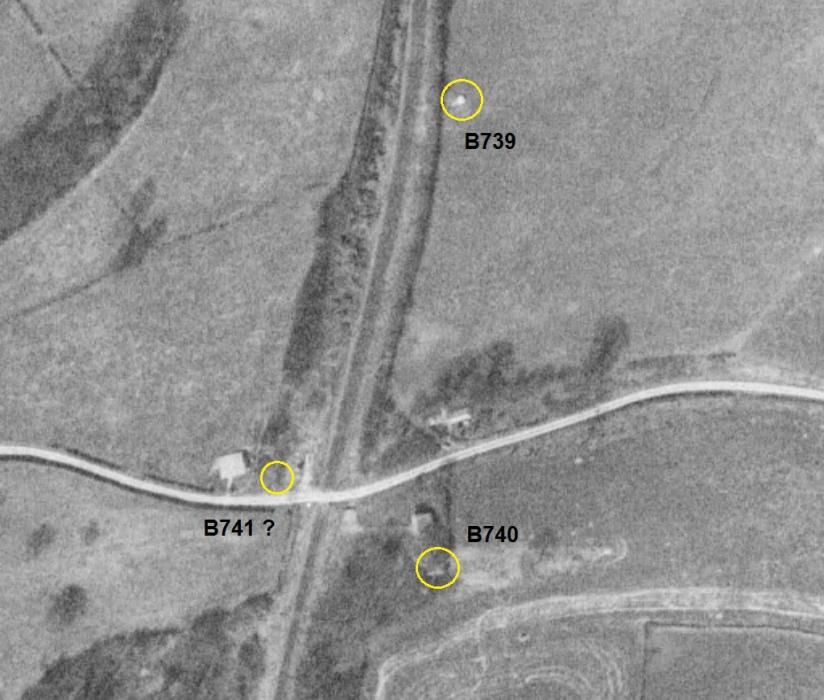 Ligne Maginot - B739 - PONT DE LA VILLE - (Blockhaus pour arme infanterie) -  - IGN - Géoportail 1969