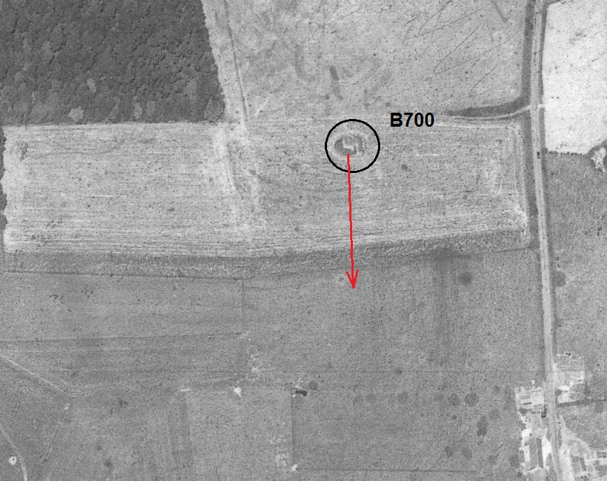 Ligne Maginot - B700 - BERELLES (Blockhaus pour canon) -  - IGN - Géoportail 1971