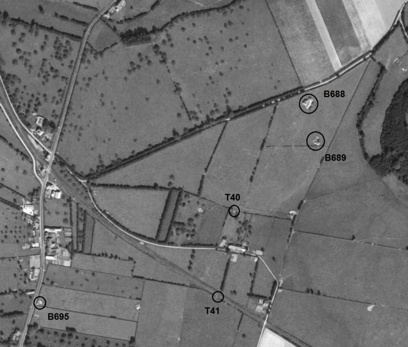 Ligne Maginot - B688 - COULMIE HAUT - (Blockhaus pour canon) -  - IGN - Géoportail 1949