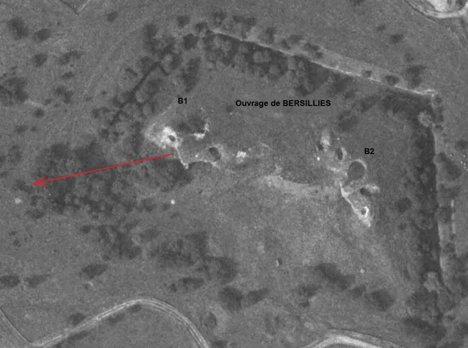 Ligne Maginot - BERSILLIES - (Ouvrage d'infanterie) -  - IGN - Geoportail 1961