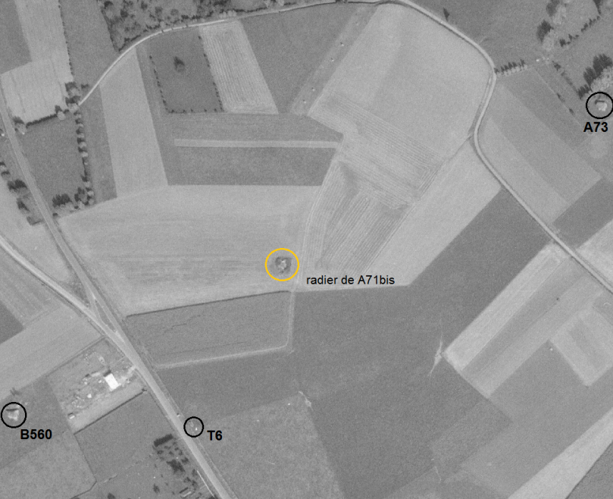 Ligne Maginot - MOULIN RICHARD - (Blockhaus lourd type STG / STG-FCR - Simple) -  - IGN - Géoportail 1965
