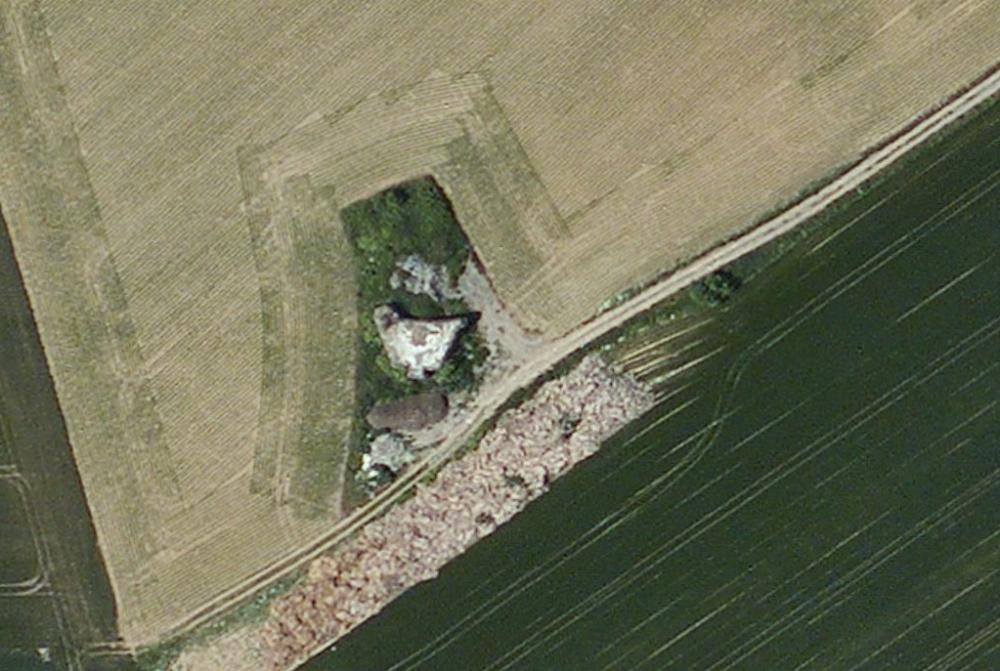 Ligne Maginot - A58 - JENLAIN OUEST - (Blockhaus lourd type STG / STG-FCR - Double) - Vue satellite - Bing Sat