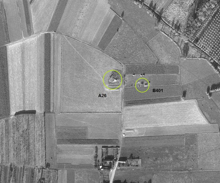 Ligne Maginot - CHATEAU L'ABBAYE - (Casemate d'infanterie - Double) -  - IGN - Géoportail 1967