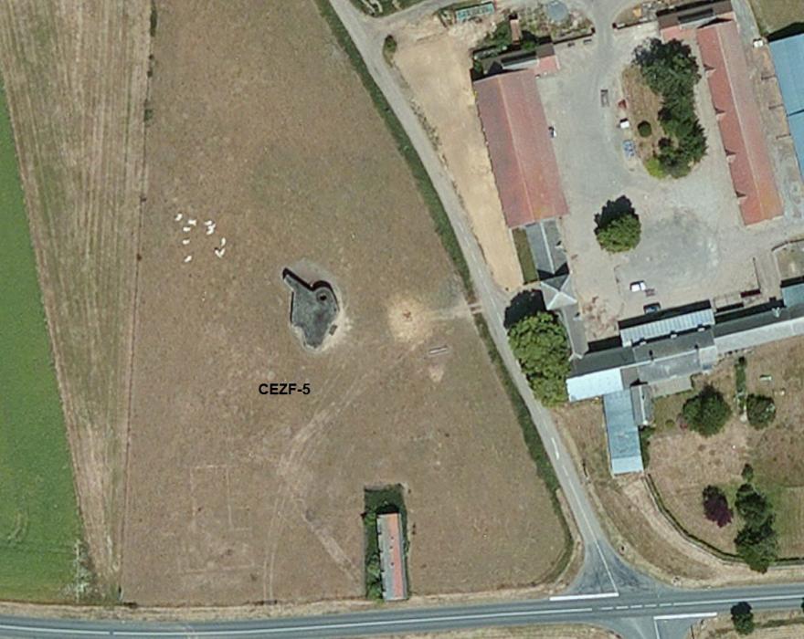 Ligne Maginot - CEZF-5 - FONTAINE AU TERTRE - (Blockhaus lourd type STG / STG-FCR - Simple) - Vu de satellite - Bing Sat