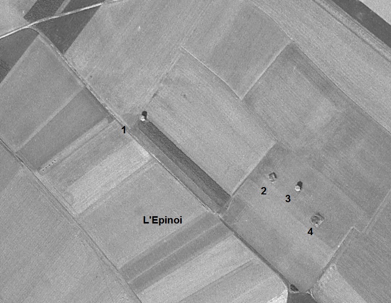 Ligne Maginot - BEF 576 - L'EPINOI 3 - (Blockhaus pour arme infanterie) -  - IGN - Géoportail 1967