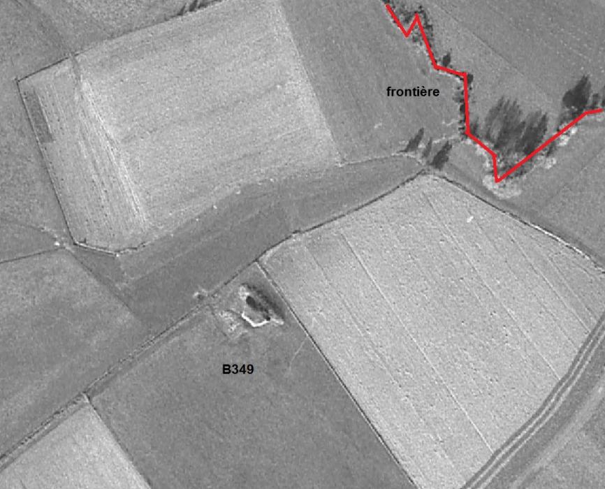 Ligne Maginot - B349 - MONTURY - (Blockhaus pour canon) -  - IGN - Géoportail 1967