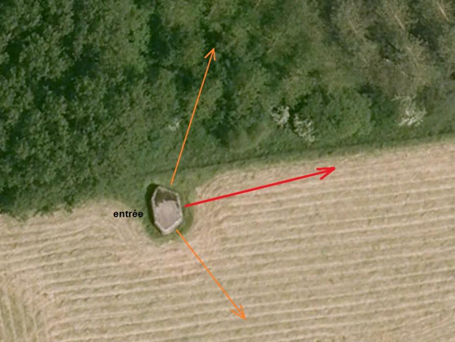 Ligne Maginot - B332 - LES RECREUILS SUD - (Blockhaus pour arme infanterie) -  - Google Earth
