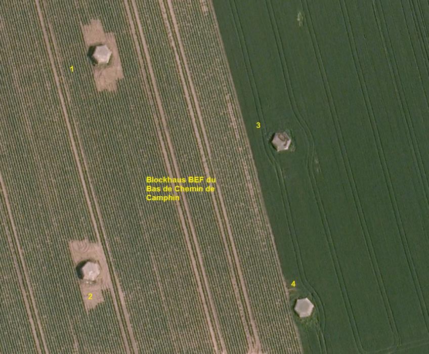 Ligne Maginot - BEF 360 - BAS DU CHEMIN DE CAMPHIN 4 - (Blockhaus pour arme infanterie) -  - Google Earth