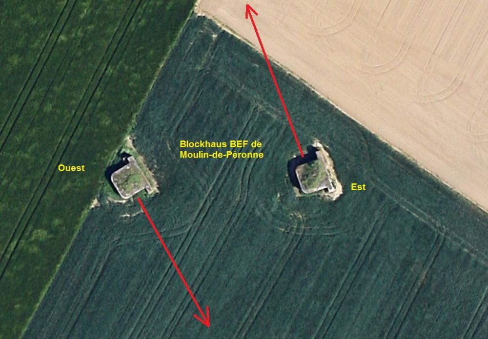 Ligne Maginot - BEF 189 - MOULIN de PERONNE Est (Blockhaus pour arme infanterie) -  - Bing Sat