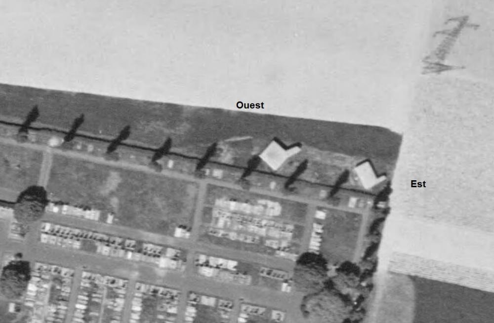 Ligne Maginot - BEF 141 - TERRAIN d'AVIATION de FLERS Ouest 1 (Blockhaus pour canon) -  - IGN - Géoportail 1947