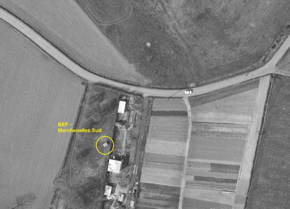 Ligne Maginot - BEF 712 - OUVRAGES DES MARCHENELLES SUD - (Blockhaus pour arme infanterie) -  - IGN - Géoportail 1965
