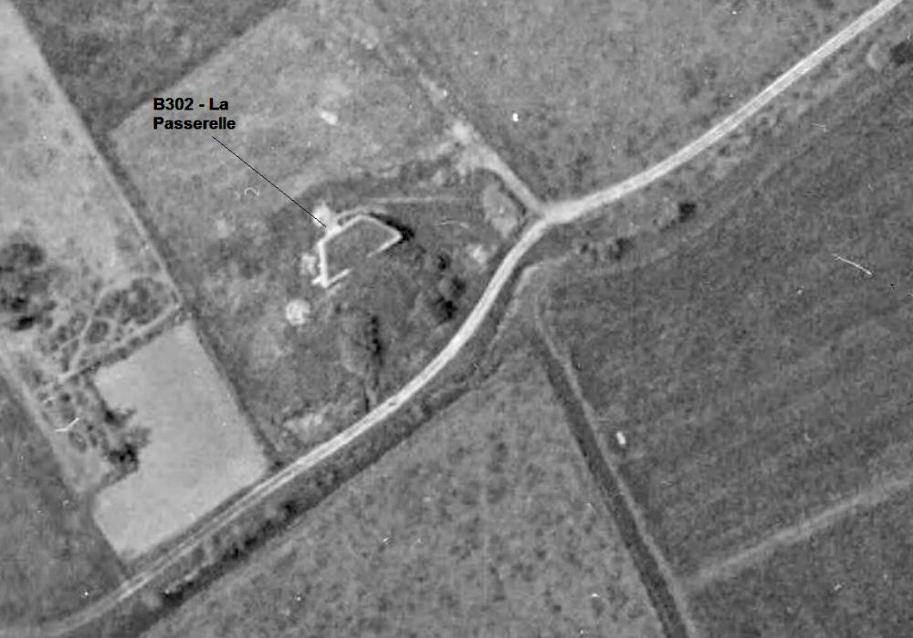 Ligne Maginot - B302 - La PASSERELLE (Blockhaus pour canon) -  - IGN