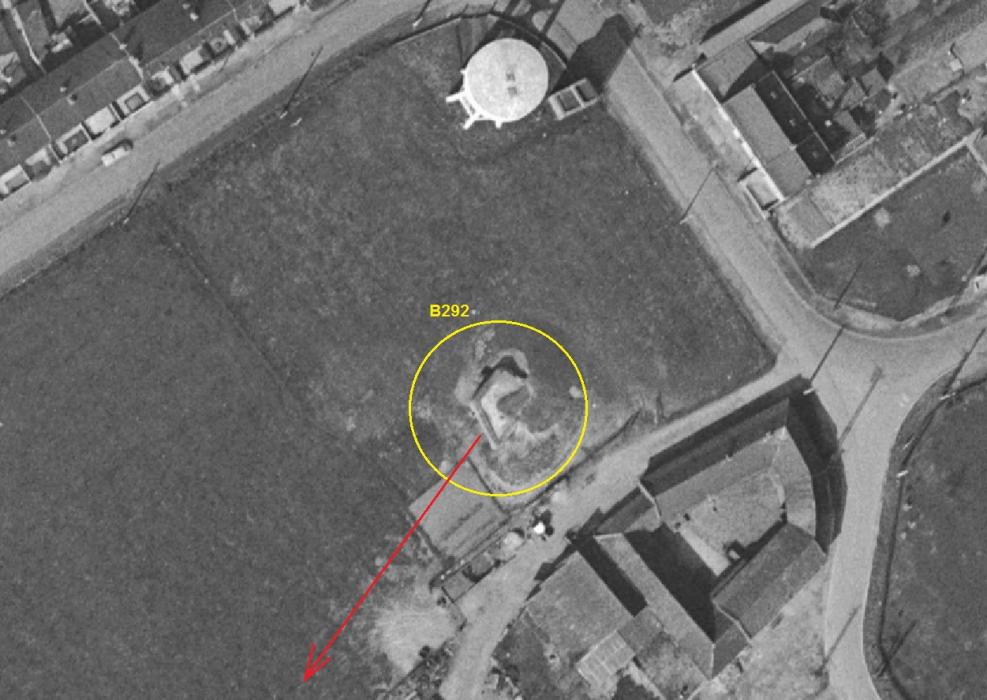 Ligne Maginot - B292 - VERT BOIS - (Blockhaus pour canon) -  - IGN - Géoportail 1965
