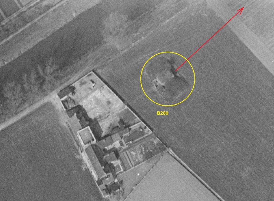 Ligne Maginot - B289 - Le MUR - (Blockhaus pour canon) -  - IGN - Géoportail 1965