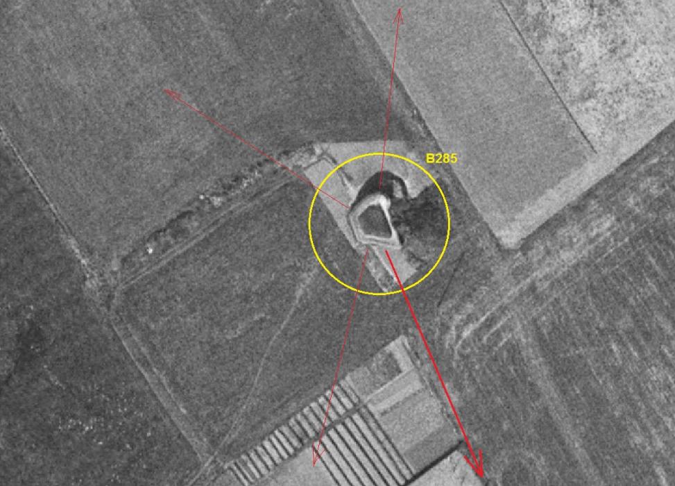 Ligne Maginot - B285 - BEAULIEU SUD - (Blockhaus pour canon) -  - IGN - Géoportail 1965