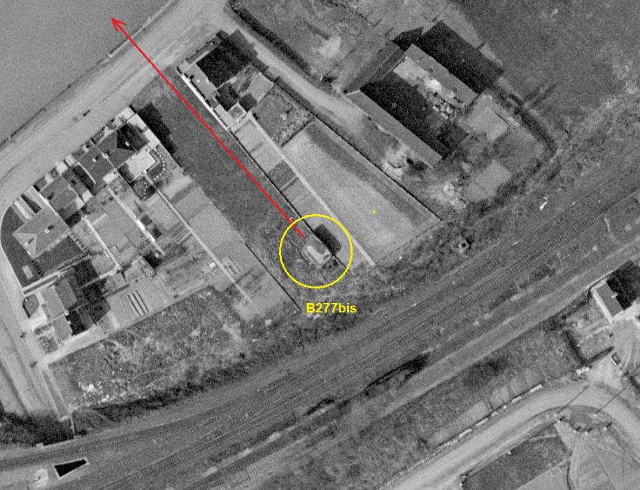 Ligne Maginot - B277bis - FLEURY Sud (Blockhaus pour canon) -  - IGN - Géoportail 1965