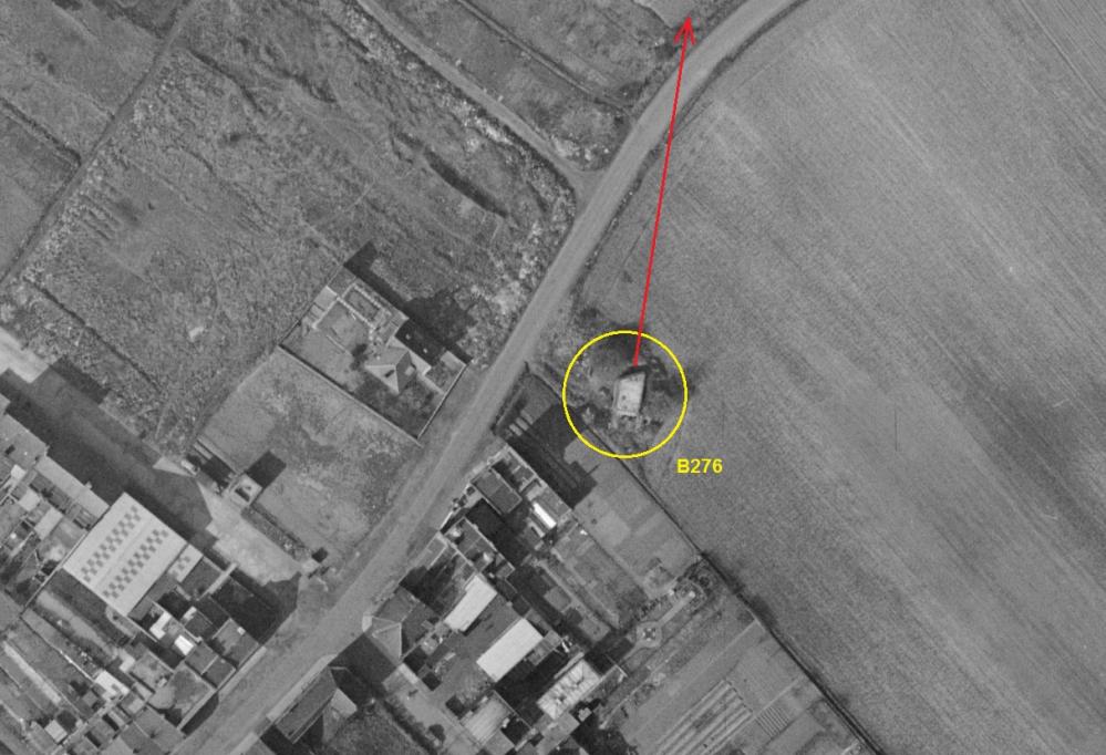 Ligne Maginot - B276 - CROIX ROUGE SUD - (Blockhaus pour canon) -  - IGN 1965 - Geoportail