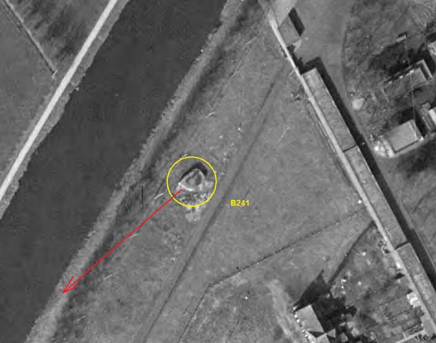 Ligne Maginot - B241 - WERVICQ Ouest (Blockhaus pour canon) -  - IGN - Géoportail 1965