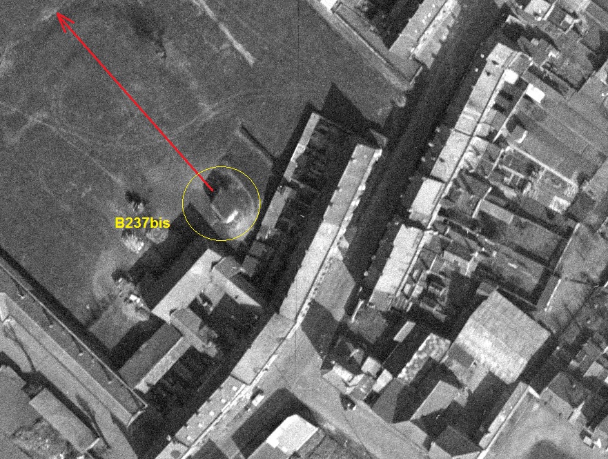 Ligne Maginot - B237bis - Le PERROQUET (Blockhaus pour canon) -  - IGN - Géoportail 1965