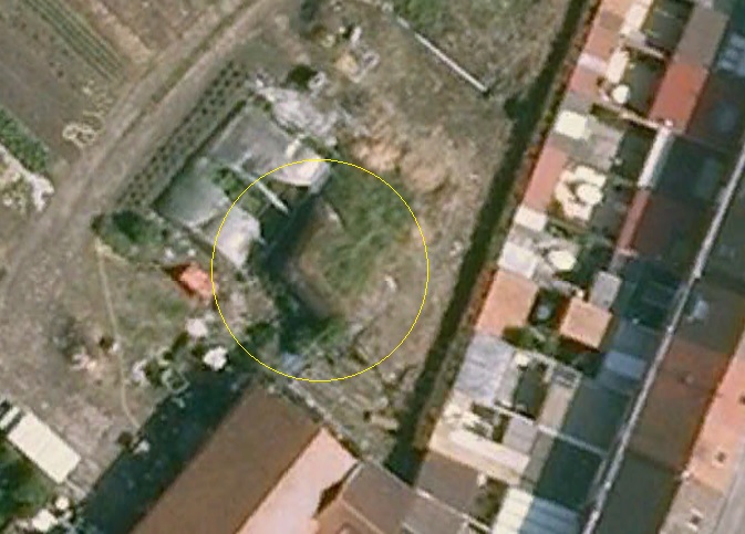 Ligne Maginot - B237bis - Le PERROQUET (Blockhaus pour canon) - Le même 50 ans plus tard - Google Earth