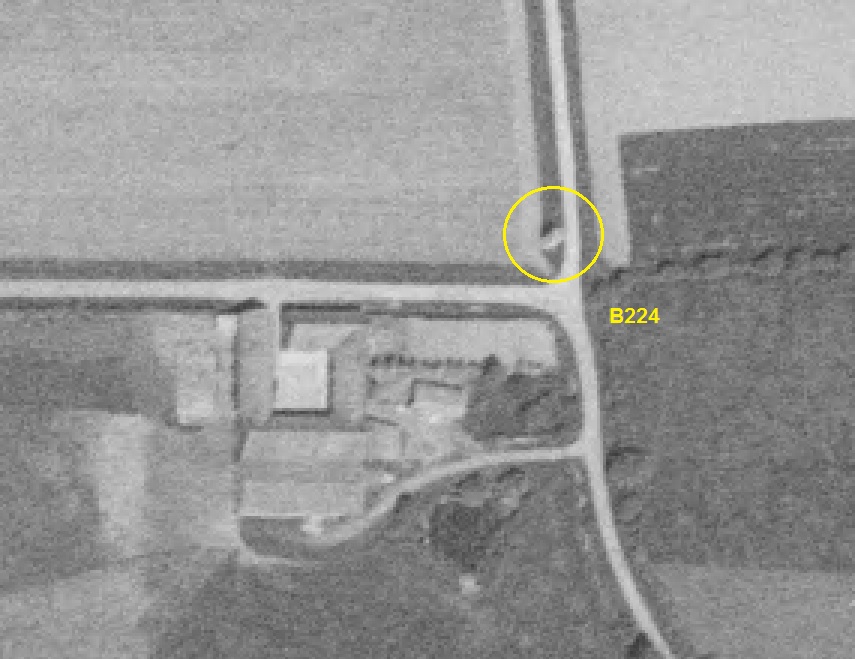 Ligne Maginot - B224 - Le SAUT Ouest (Blockhaus pour canon) -  - IGN - Géoportail 1970