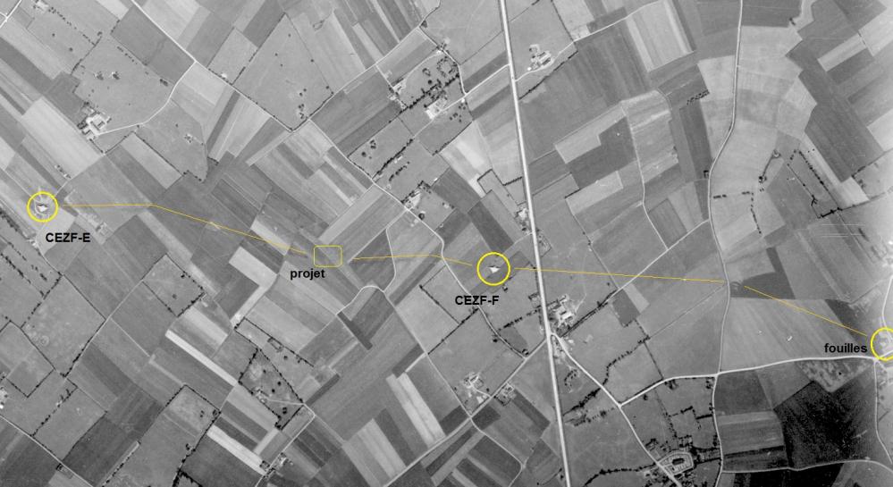 Ligne Maginot - CEZF-F - HARDIFORT - (Casemate d'infanterie - double) -  - IGN - Géoportail 1949