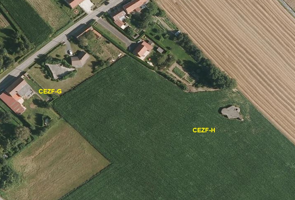 Ligne Maginot - CEZF-G - RYVELD OUEST - (Casemate d'infanterie - Double) -  - IGN - Géoportail 2012
