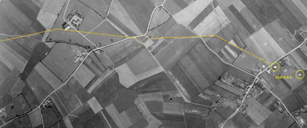 Ligne Maginot - CEZF-H - RYVELD EST - (Casemate d'infanterie - Simple) -  - IGN - Géoportail 1949