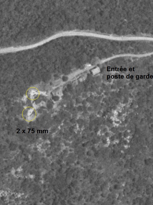 Ligne Maginot - CASTAGNA (Section Éclairante) - (Position d'artillerie préparée) -  - IGN - Géoportail 1959