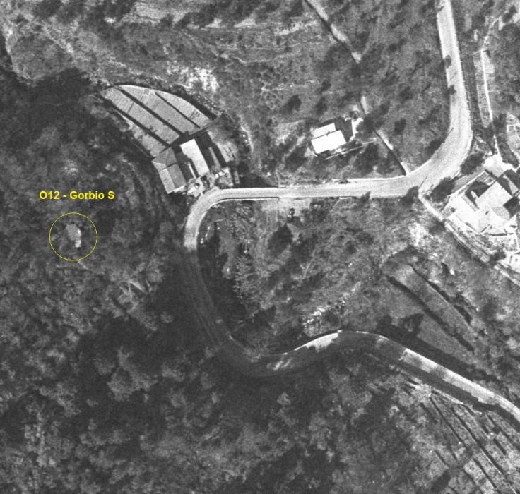 Ligne Maginot - O12 - GORBIO SUD - (Casemate d'infanterie - Simple) -  - IGN - Géoportail 1961