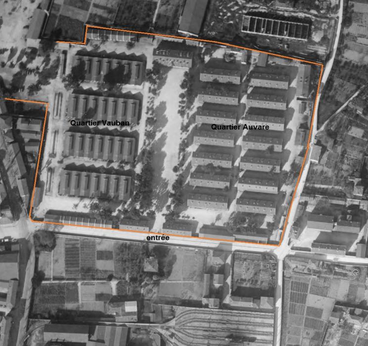 Ligne Maginot - Caserne VAUBAN -  - IGN - Géoportail 1920
