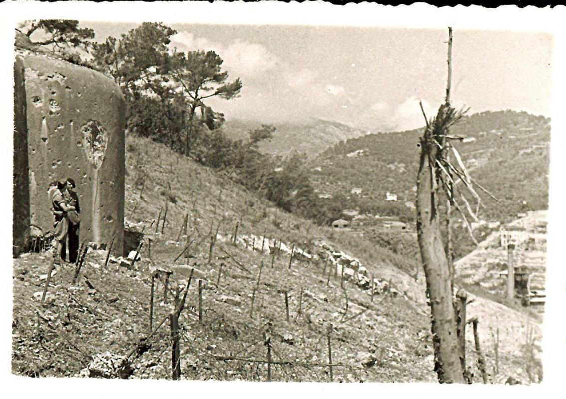 Ligne Maginot - CAP MARTIN - (Ouvrage d'artillerie) - Le bloc 2 après la bataille de Menton - Inconnu
