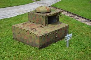 Ligne Maginot - Tourelle de char Renault FT Radio - Réutilisée comme observatoire 
Musée du Simserhof