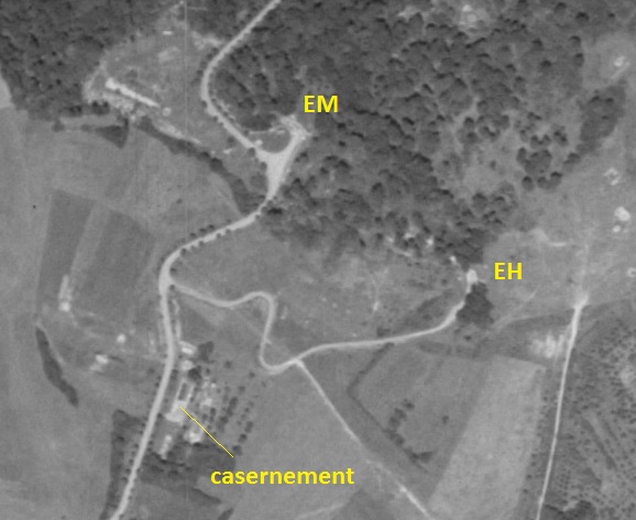 Ligne Maginot - GALGENBERG - (Casernement) -  - IGN - Géoportail 1950
