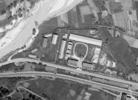 Ligne Maginot - LE FRENEY (ARSENAL) - (Dépôt de Munitions) - Etat en 1957.
On voit les bâtiments détruits lors de l'explosion de Juin 1945.