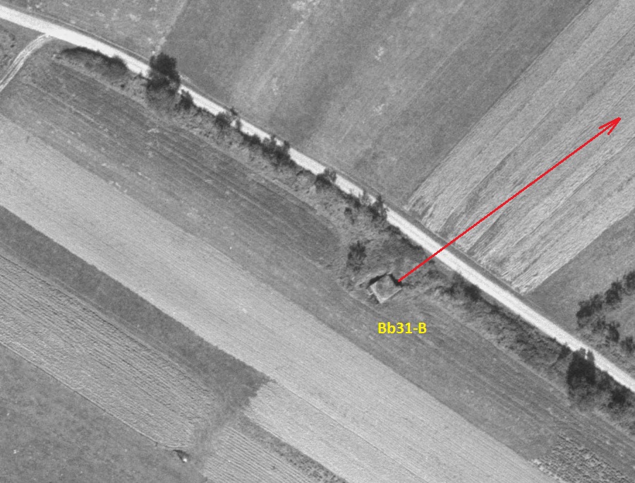 Ligne Maginot - Bb31-B - CLAUDE - (Blockhaus pour canon) -  - IGN - Géoportail 1961