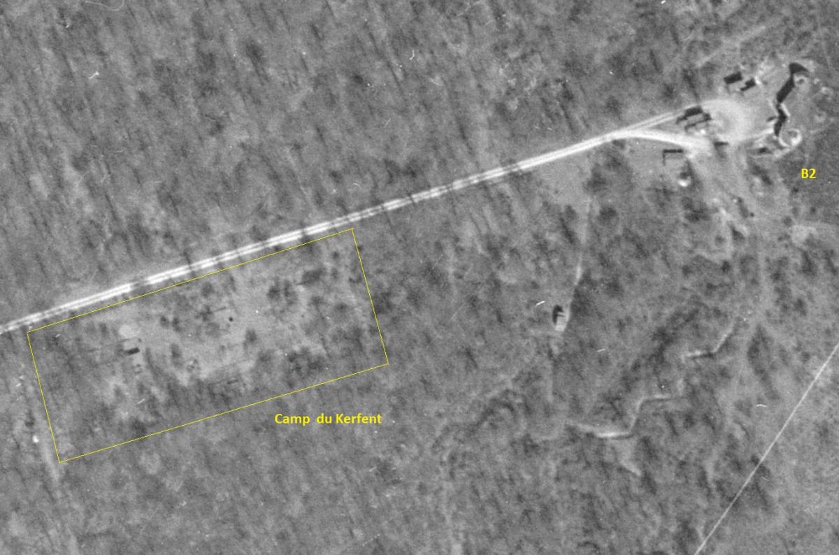 Ligne Maginot - KERFENT - (Casernement) - En 1955 - IGN - Géoportail 1955