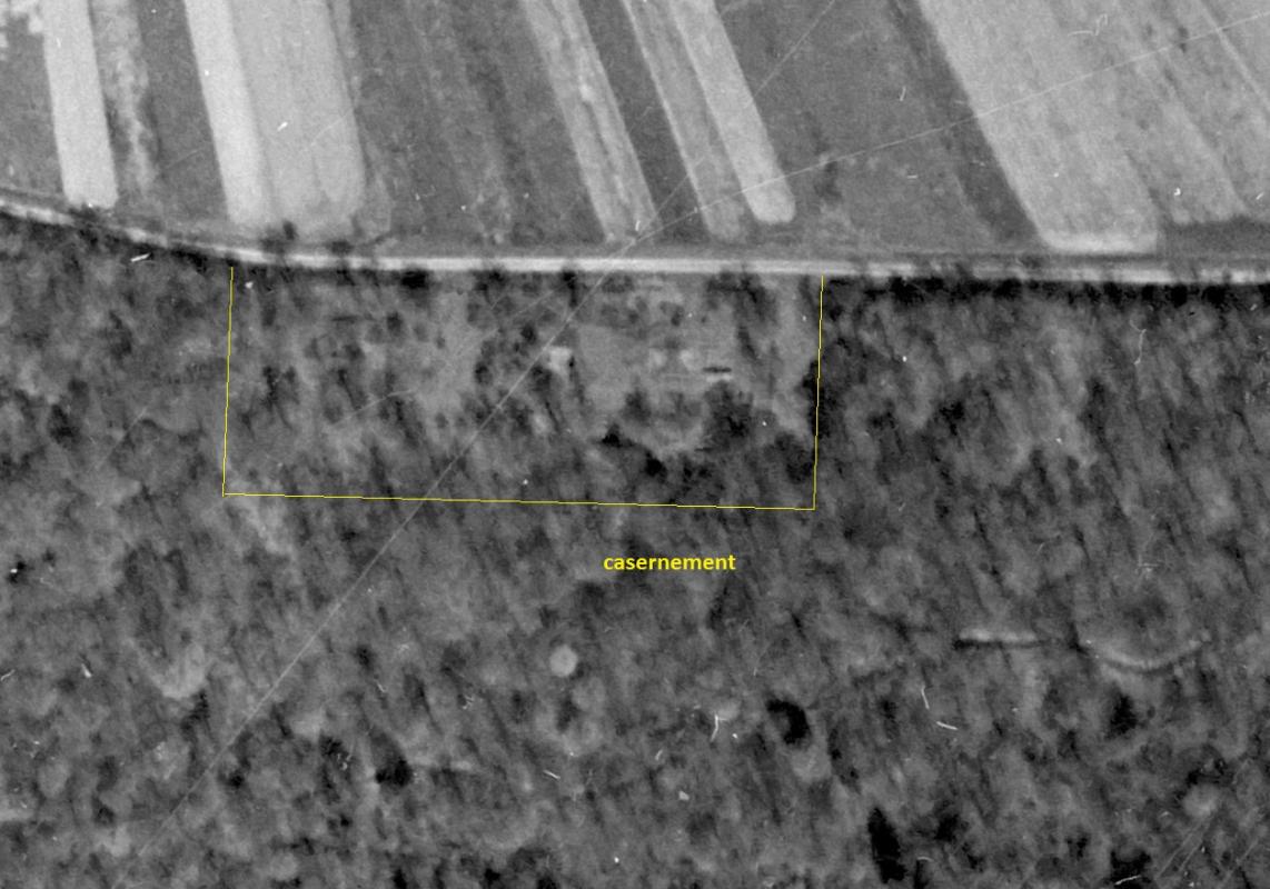 Ligne Maginot - BAMBESCH - (Casernement) -  - IGN - Geoportail 1955