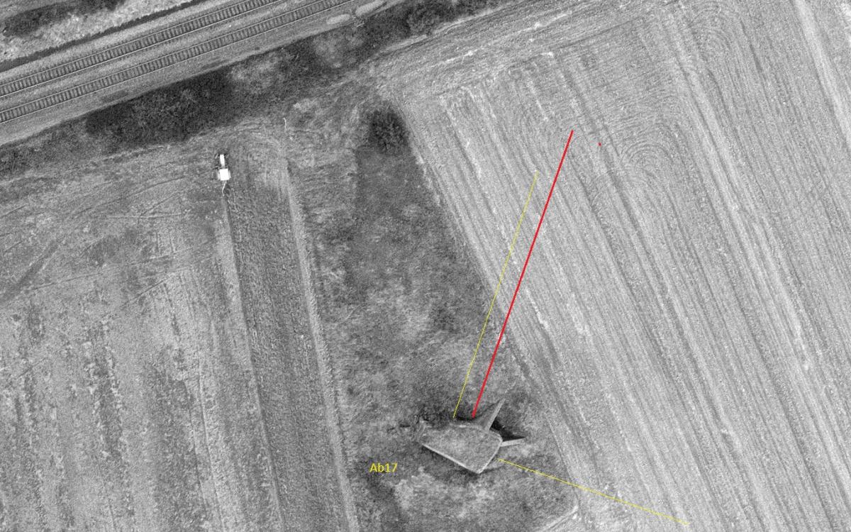 Ligne Maginot - AB17 - (Blockhaus pour canon) -  - IGN - Géoportail 1978