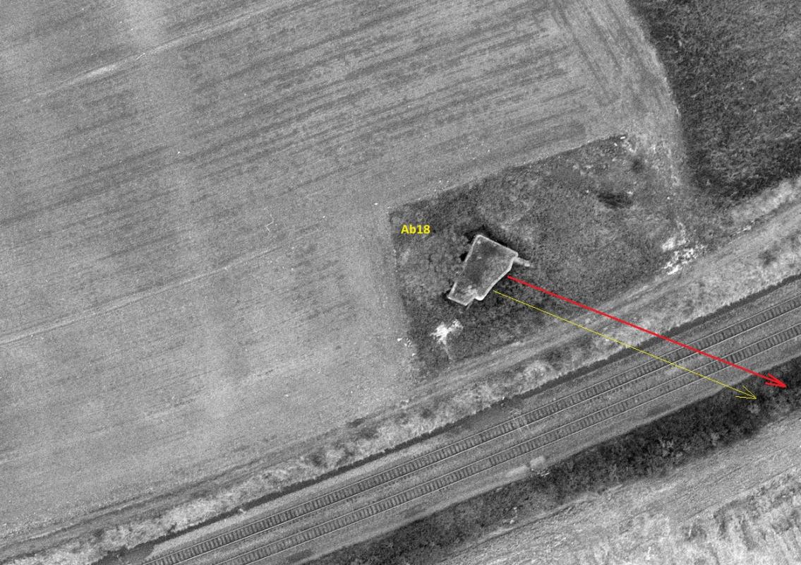 Ligne Maginot - Ab18 - (Blockhaus pour canon) -  - IGN - Géoportail 1978