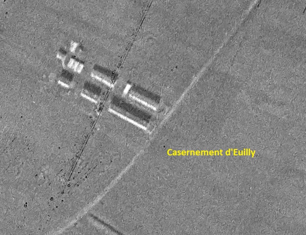 Ligne Maginot - EUILLY - (Casernement) -  - IGN - Géoportail 1940