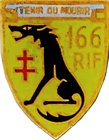 Insigne du 166° RIF