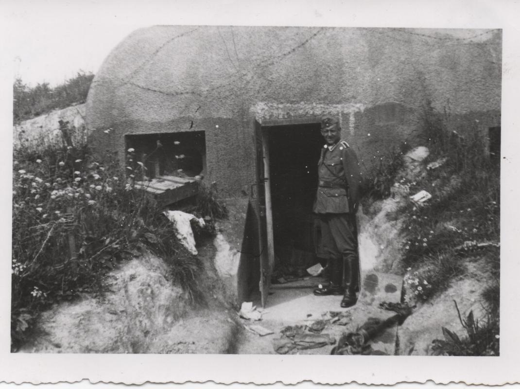 Ligne Maginot - PFAFFENSCHLICK SUD - (Blockhaus pour arme infanterie) - Photo d'époque, présumée comme étant une vue du  blockhaus du Pfaffenschlick Sud (marquage Pfaffenschlik au dos) - Inconnu