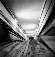 Ligne Maginot - ANZELING - A25 - (Ouvrage d'artillerie) - Entrée munitions 
Le début du plan incliné
Photo prise en 1940