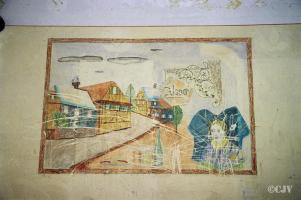 Ligne Maginot - LANGENSOULTZBACH - (Camp de sureté) - Batiment C
Peinture murale